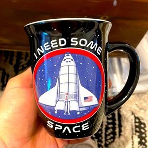 Silver Buffalo Nasa Shuttle I Need Some Space Wide Rim Ceramic Mug 16Oz